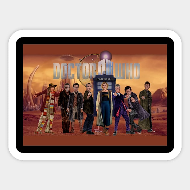 Gallifrey 8 Sticker by mjartscom